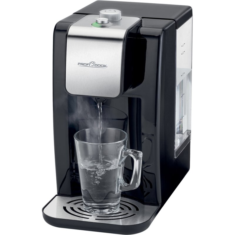 PROFI COOK hot water dispenser PC-HWS 1168, black/silver, 2.2 litres, 45-100°C, 2200-2600 watt